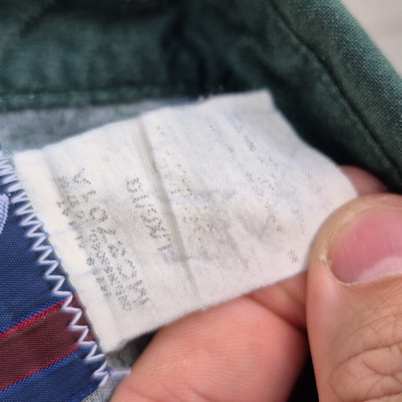 WRANGLER Brush Poplin Green White Snap Aztec Pattern Mens‎ L Western Shirt RARE - Picture 10 of 10